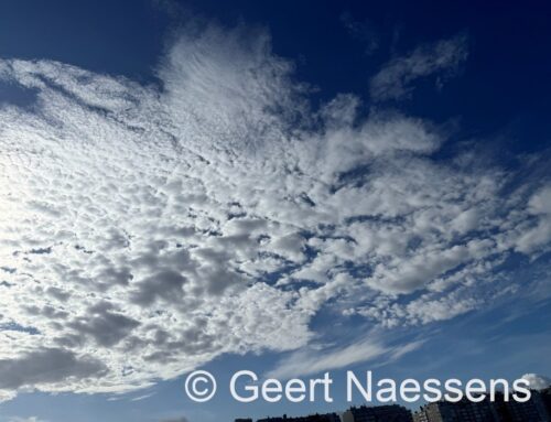 Weer veel wolken, maar meest droog en gaandeweg geleidelijk opklaringen vanaf de kust (maar winderig)